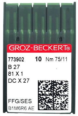GROZ BECKERT NEEDLE SYSTEM B27 BALL POINT  GROZ BECKERT NEEDLE SYSTEM B27 BALL POINT