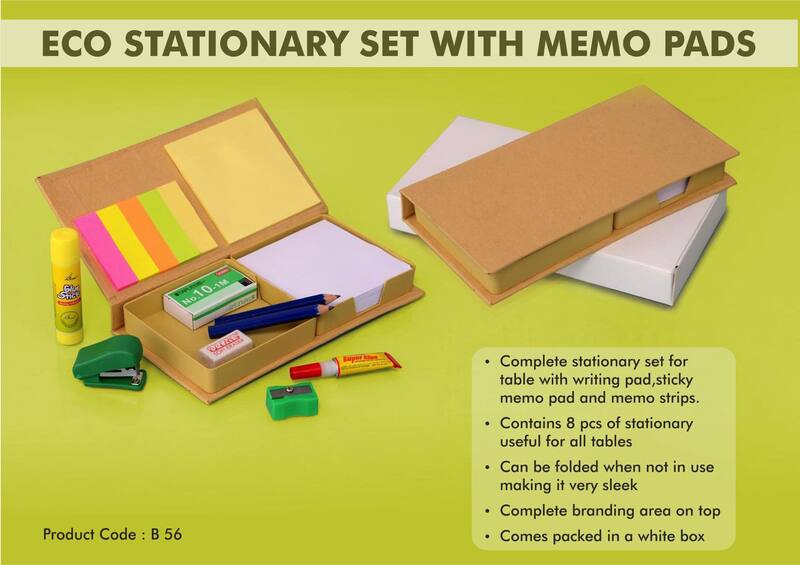 Eco Stationary set with memo pads