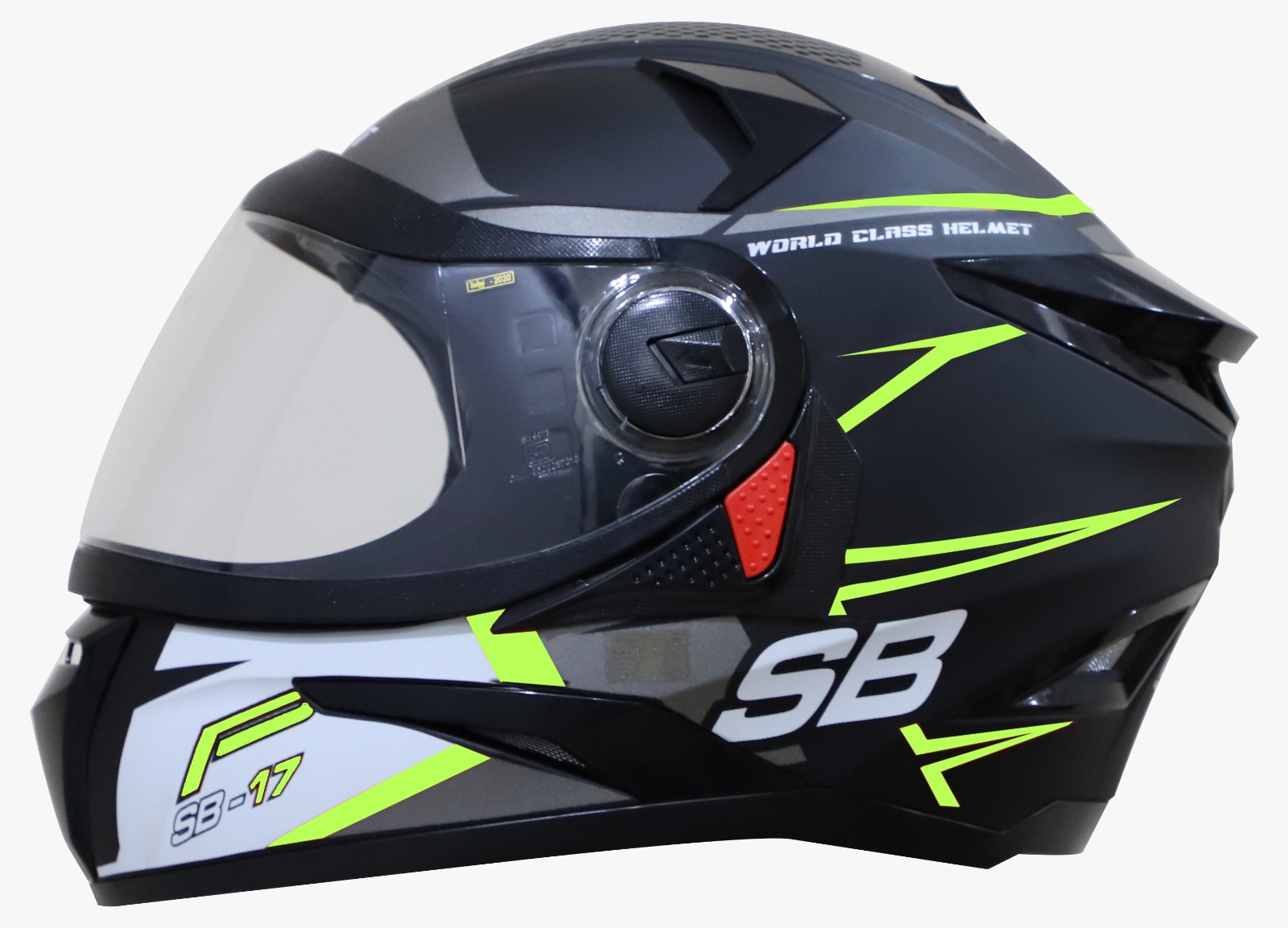 STEELBIRD SBH-17 ROBOT ICE MATT BLACK/FLUO NEON C/V (L)