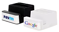 Powerglow Mobile stand with paper clip holder, visiting card holder and tumbler