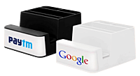 Powerglow Mobile stand with paper clip holder, visiting card holder and tumbler