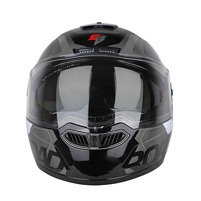 STEELBIRD SBA-7 ISS ROAD GLOSSY BLACK/GREY C/V (M)