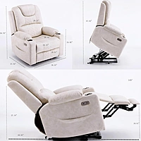 Power Lift Recliner Massage Chair（Beige）