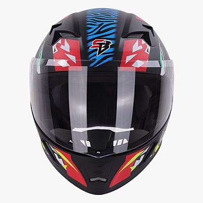 STEELBIRD SBA-21 RAPTOR PANTHA MATT BLACK/RED NEON C/V 600 MM (L)