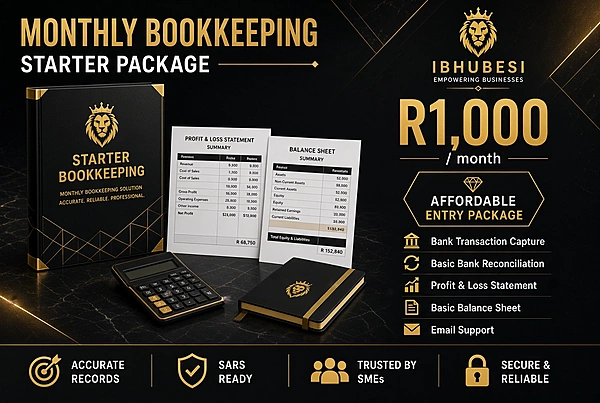 Monthly Bookkeeping – Starter Package
