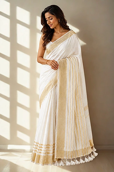 Mul cotton kerala style without blouse