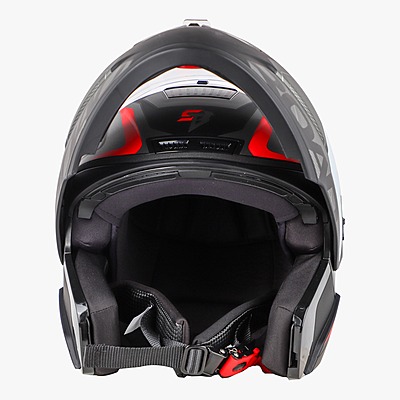 STEELBIRD SBA-7 ROAD MATT BLACK/RED C/V (L)