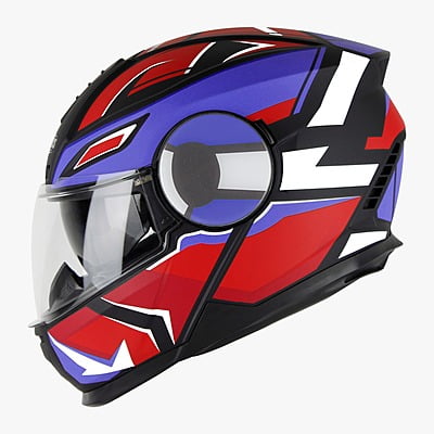 STEELBIRD SBH-40 ISS SPEED MATT BLACK/RED C/V 600 MM