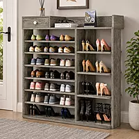 Zapatera gris madera