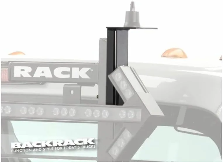 BACKRACK RealTruck Light Bracket 10.5" Base | Black, Driver Side | 91001 | Universal w Frame's