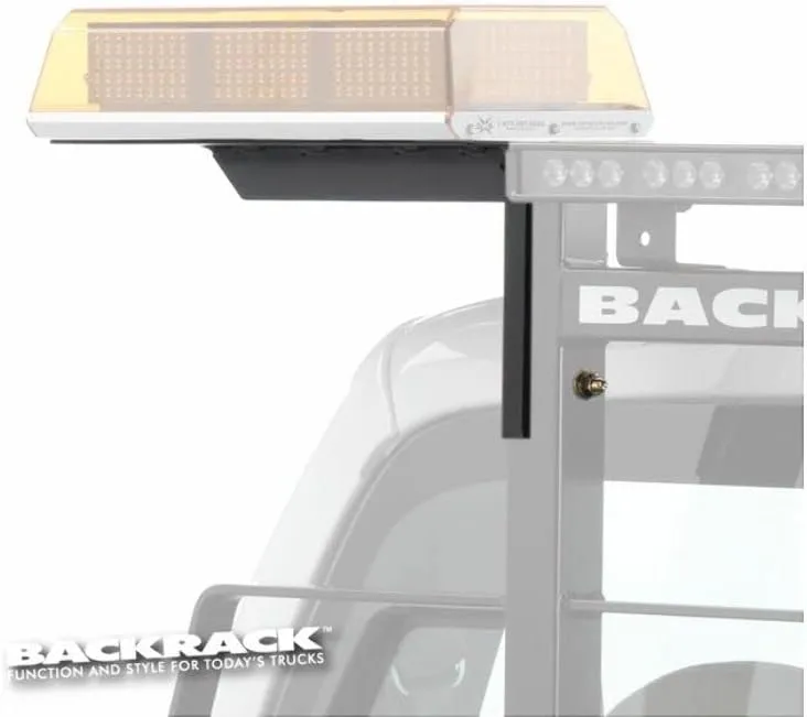BACKRACK RealTruck Light Bracket 10.5" Base | Black, Driver Side | 91001 | Universal w Frame's