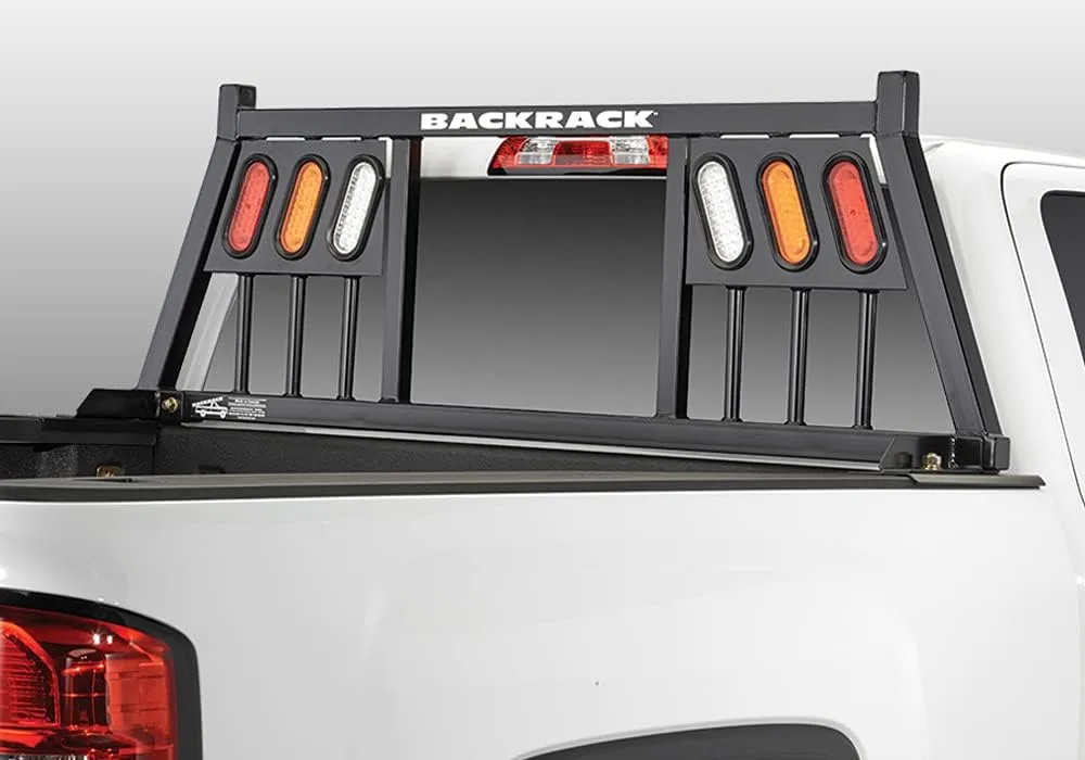 RealTruck BACKRACK Three Light Rack Frame Only | Black, No Drill | 147TL | Fits 1999-2025 Ford F-250/F-350/F-450; 2017-2025 Ford F-550