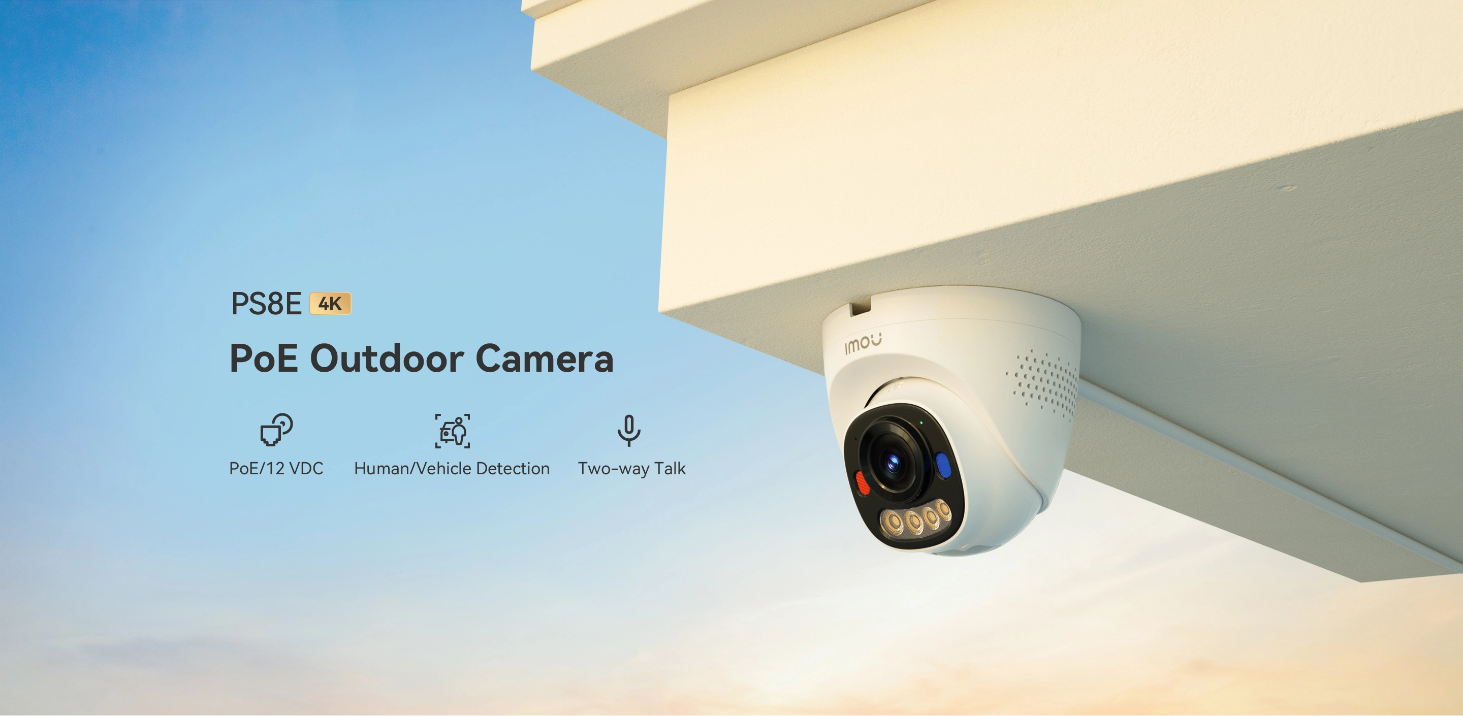 PS8E (8MP-PoE-Dome-2 Way) Camera