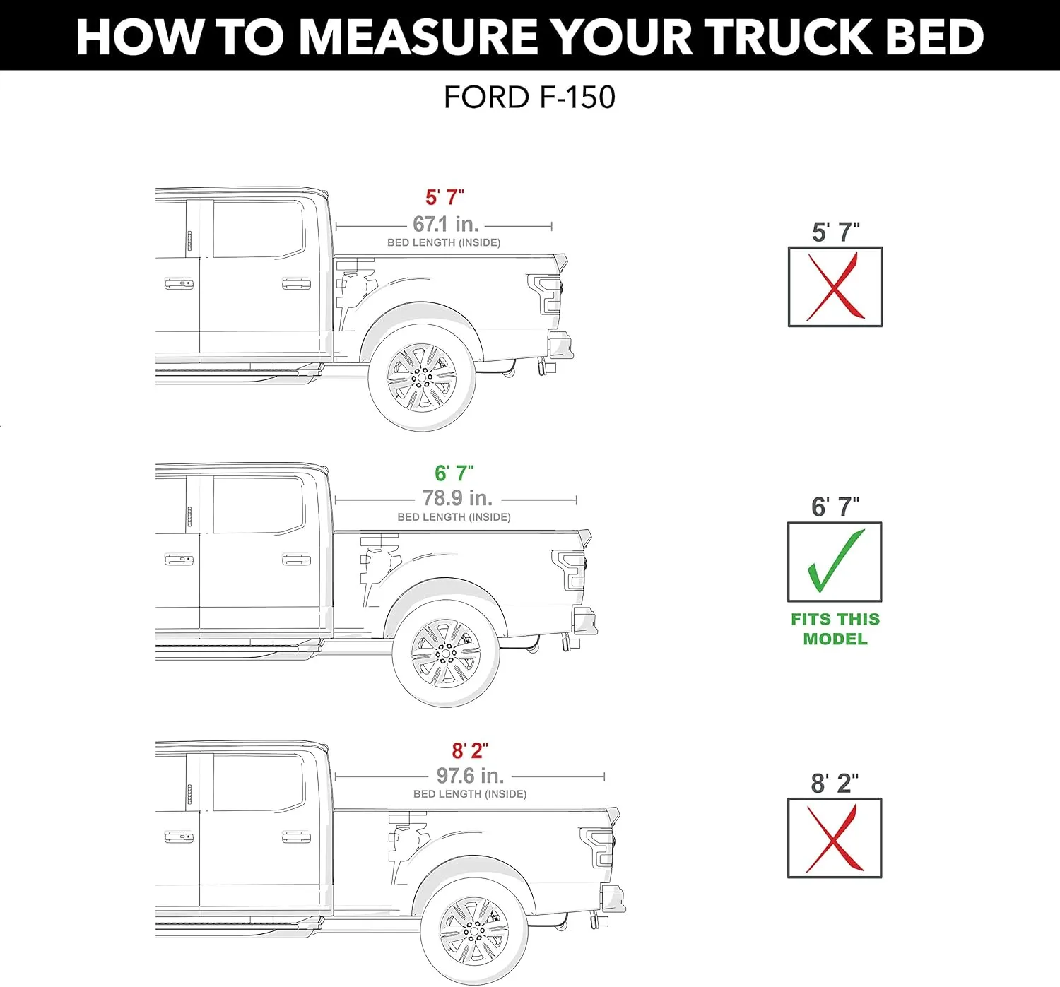 RealTruck UnderCover Flex Hard Folding Truck Bed Tonneau Cover | FX21020 | Fits 2015 - 2020 Ford F-150 6' 7" Bed (78.9")