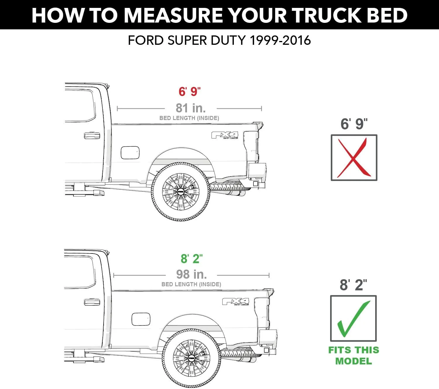 RealTruck TruXedo Truck Bed Tonneau Cover - Fits 2008-2016 Ford F-250/350/450 Super Duty