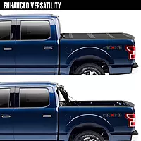 RealTruck BAK BAKFlip FiberMax Hard Folding Truck Bed Tonneau Cover | 1126701 | Fits 2020-2026 Jeep Gladiator 5' Bed (60.3") BAKFlip FiberMax | Hard Folding