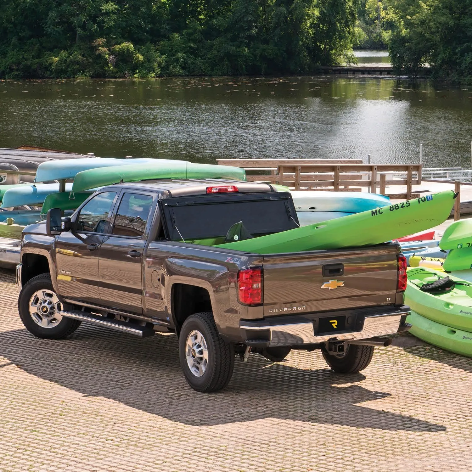 REALTRUCK BAKFlip FiberMax Hard Folding Tonneau Cover for 2022-2026 Toyota Tundra