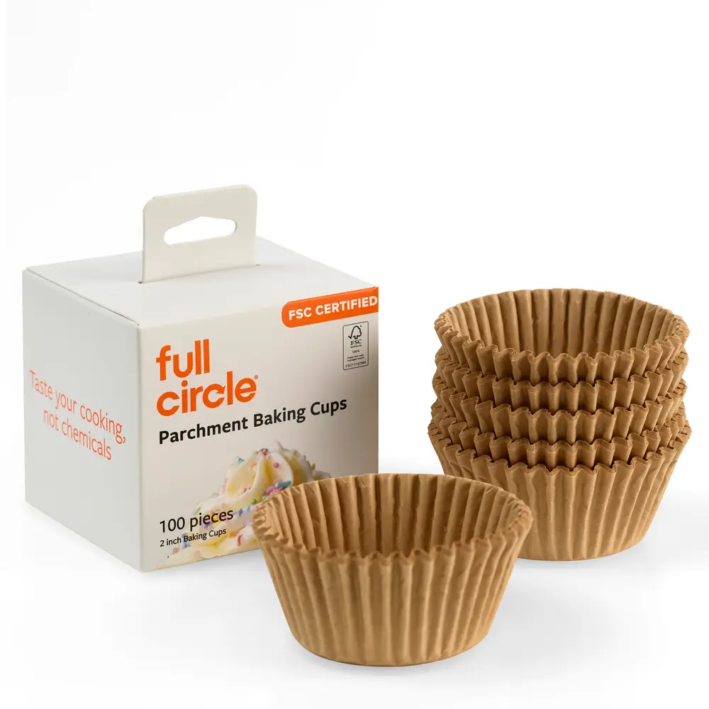 Full Circle Parchment Baking Cups-100ct