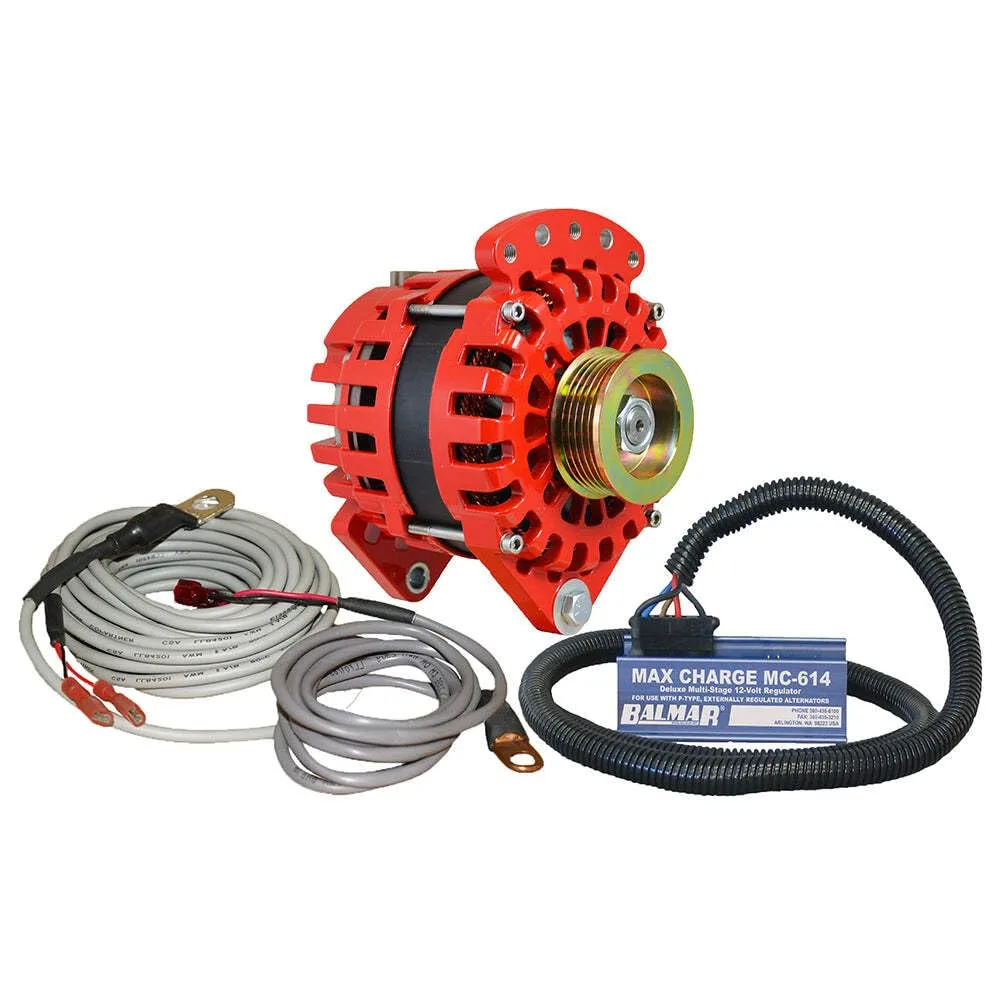 BALMAR Alternator 3.15" Dual Foot Saddle K6 Serpentine Pulley - 170A - 12V