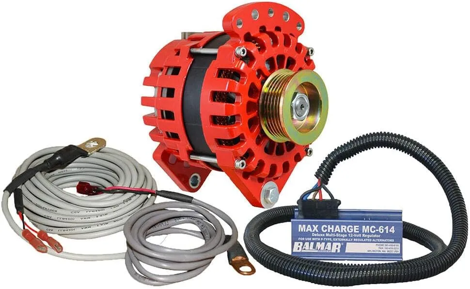 BALMAR Alternator 3.15" Dual Foot Saddle K6 Serpentine Pulley - 170A - 12V