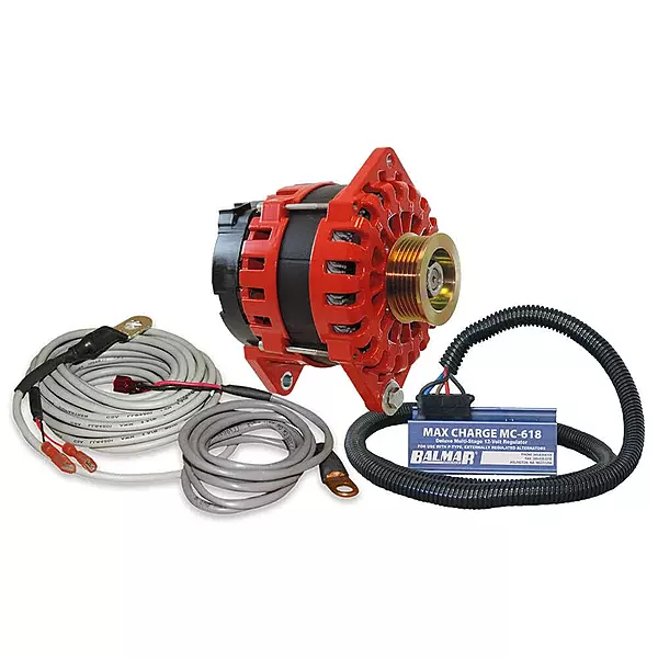 Balmar Alternator 250 AMP Kit 12V 3.15 inch Dual Foot Saddle K6 Pulley Regulator & Temp Sensor