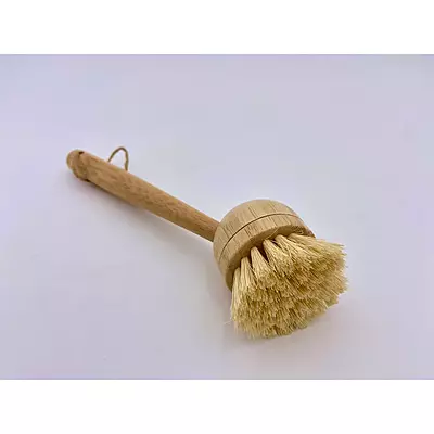 Bamboo Long Handle Dish Brush