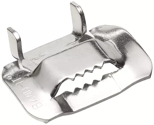 BAND-IT C25599 201/301 Stainless Steel Ear-Lokt Buckle, 5/8" Width, 100 per Box