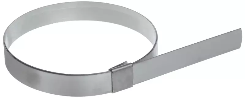 BAND-IT CP16S9 5/8" Wide x 0.025" Thick 4" Diameter, 201 Stainless Steel Center Punch Clamp (Pack of 25)