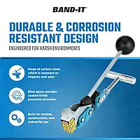 BAND-IT T30069 Center Punch Tool, Includes Adapter For 3/8" Wide Center Punch Clamps