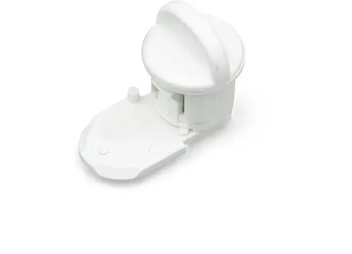 B&B Molders 94156 Plastic Thumb Lock Polar White