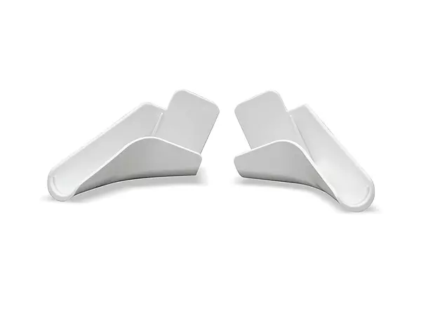 B&B Molders 94170 Medium Rain Gutter Spouts, Polar White
