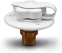 B&B Molders 94214 City Water Fill with Brass Check Valve – Polar White