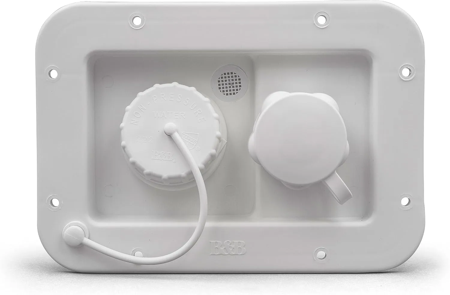 B&B Molders City/Gravity Water Fill Dish with Plastic Check Valve