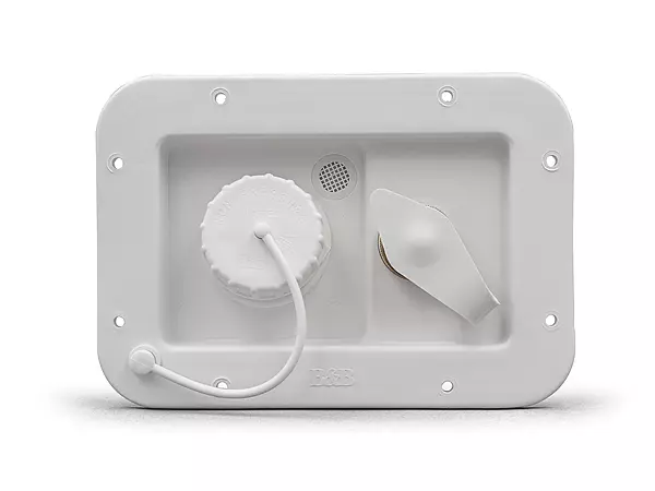 B&B Molders 94224 City/Gravity Dish Brass CV, Polar White