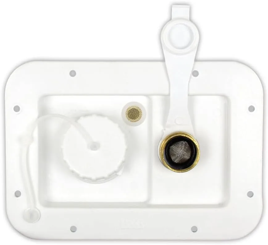 B&B Molders 94224 City/Gravity Dish Brass CV, Polar White