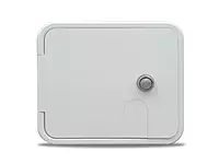 B&B Molders 94254 City/Gravity Water Fill Center with Plastic Check Valve and Key - Polar White