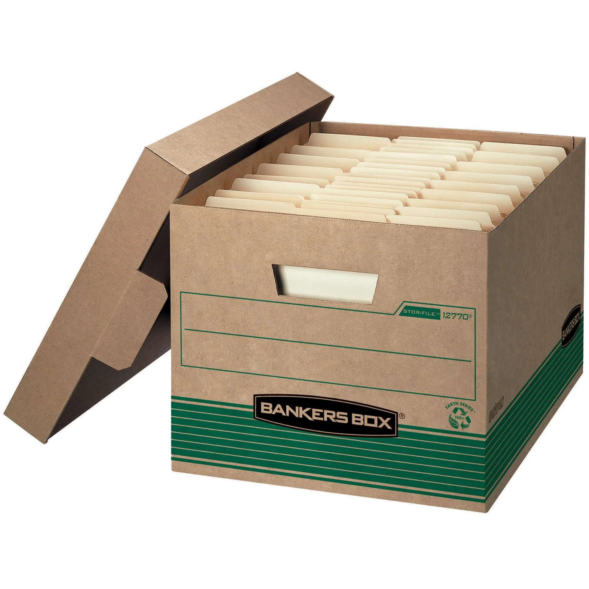 Bankers Box Medium-Duty 100% Recycled Stor/File Storage Boxes
