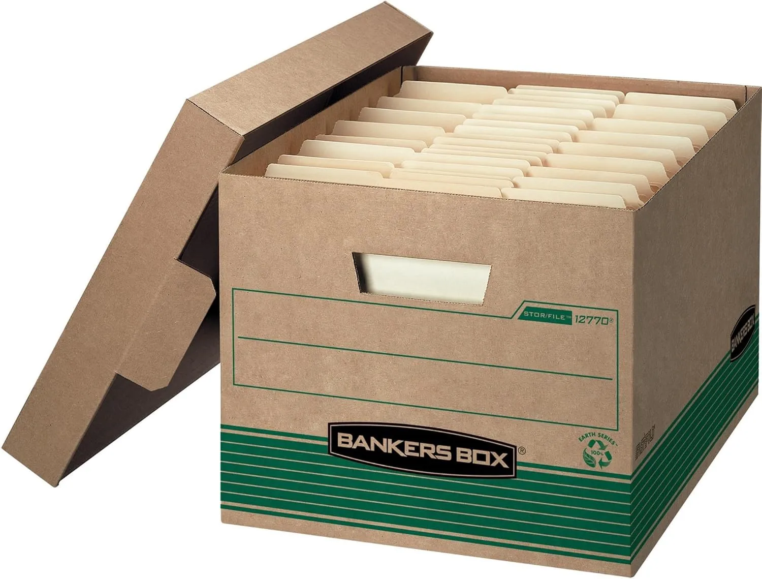 Bankers Box Medium-Duty 100% Recycled Stor/File Storage Boxes