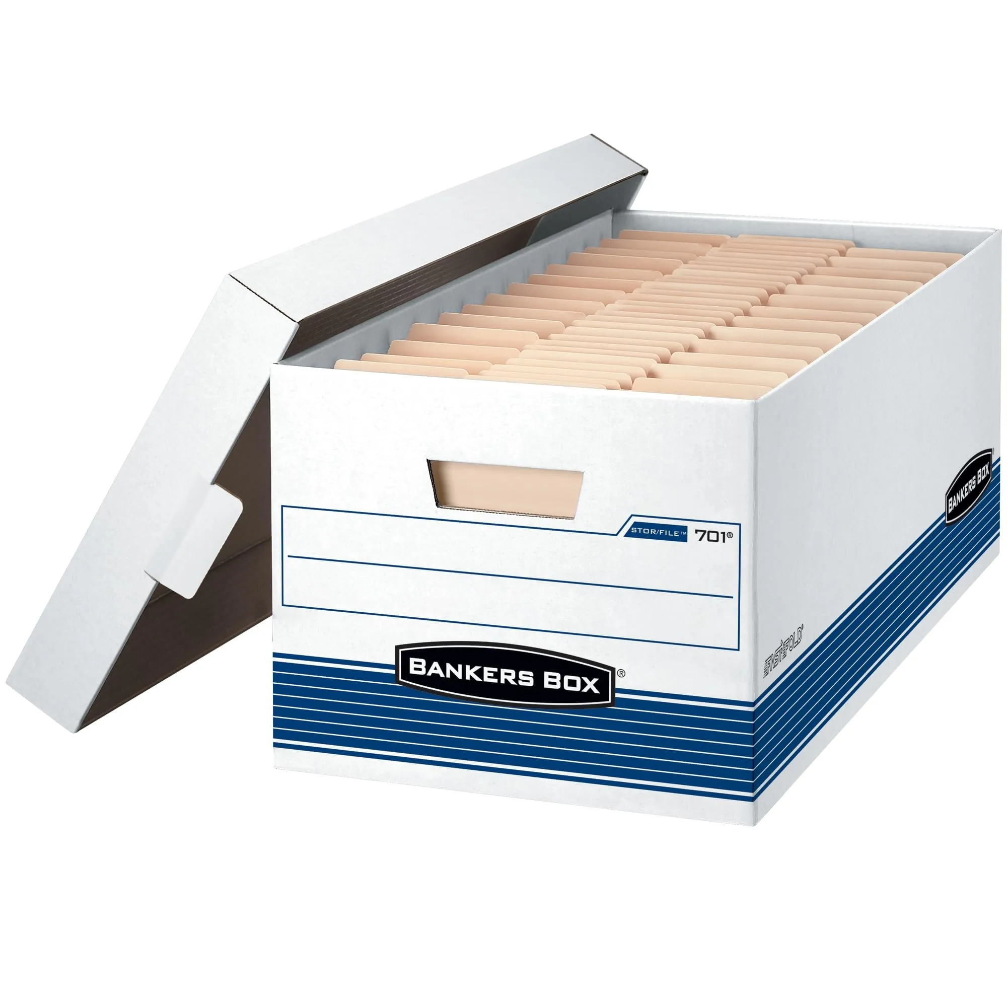 Bankers Box STOR/FILE Legal File Storage Boxes, 15 x 10 x 24 in, 4/Carton