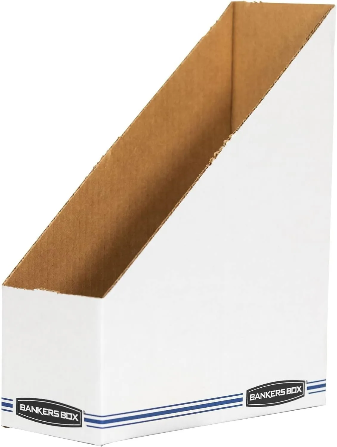 Bankers Box 60% Recycled Low-Cost Fiberboard Magazine File, 11 3/4inH x 4inW x 9 1/4inD