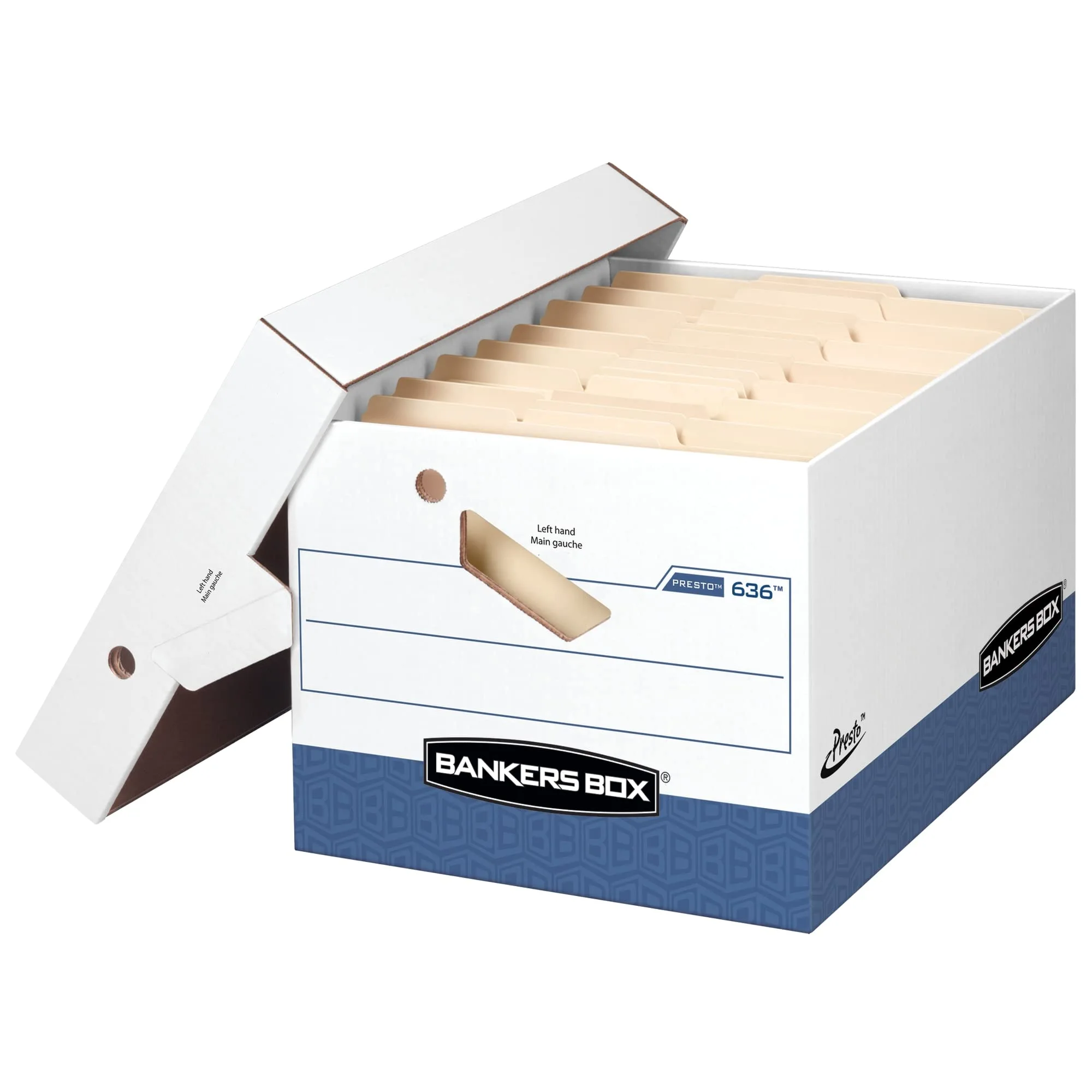 Bankers Box Presto Heavy-Duty Letter/Legal Storage Boxes, 2-Pack