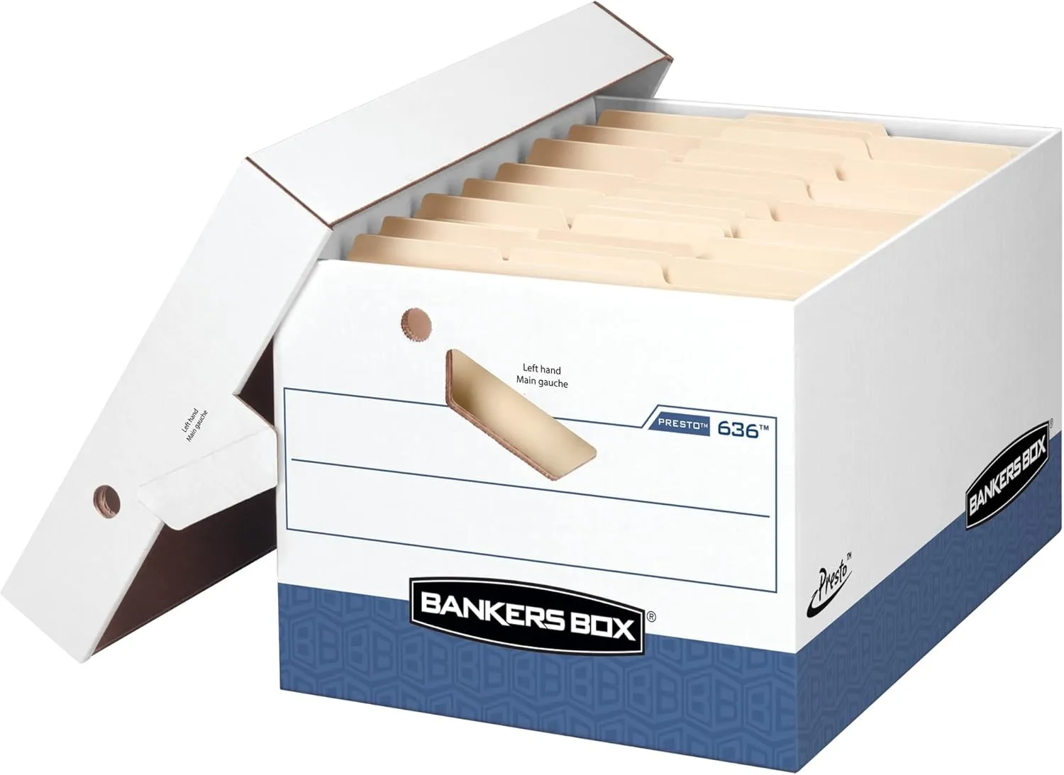 Bankers Box Presto Heavy-Duty Letter/Legal Storage Boxes, 2-Pack