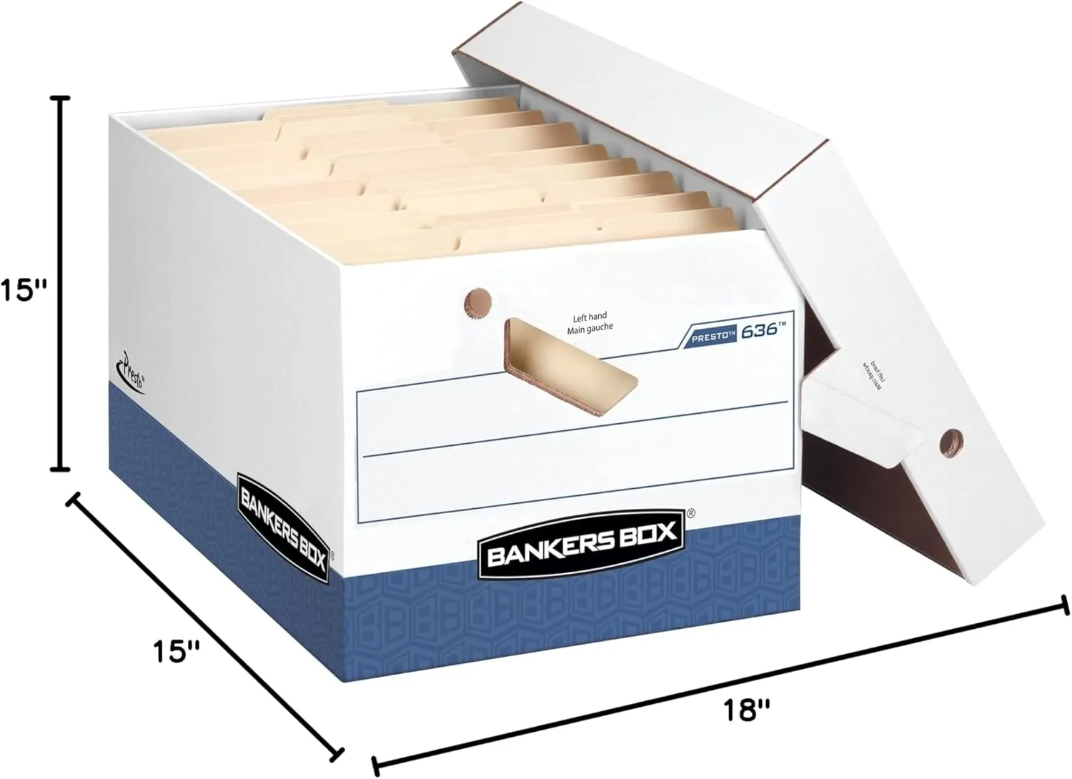 Bankers Box Presto Heavy-Duty Letter/Legal Storage Boxes, 2-Pack