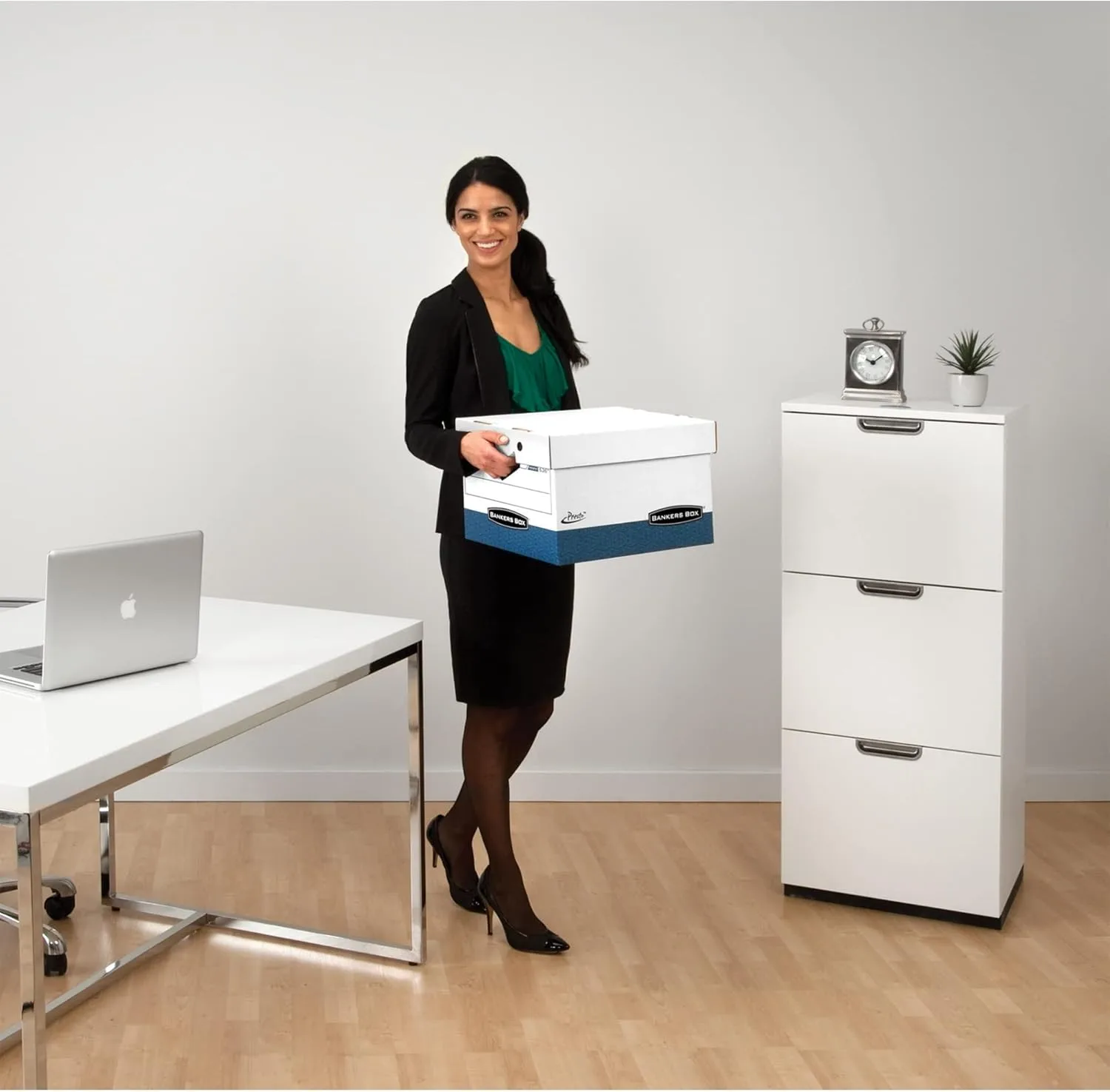Bankers Box Presto Heavy-Duty Letter/Legal Storage Boxes, 2-Pack