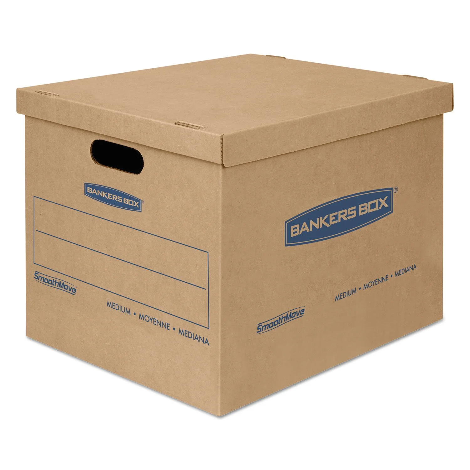 Bankers Box Small Classic Moving Box 20 Pack, Reinforced Handles, Tape-Free Assembly, 15-in x 12-in x 10-in (7714210)