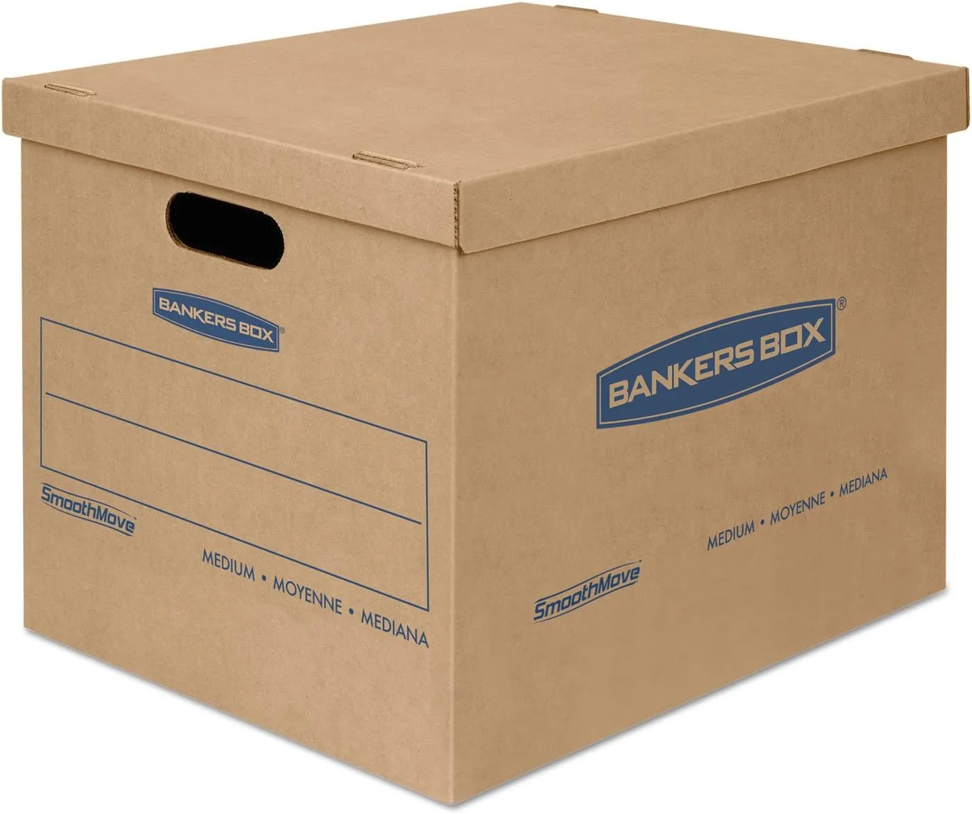 Bankers Box Small Classic Moving Box 20 Pack, Reinforced Handles, Tape-Free Assembly, 15-in x 12-in x 10-in (7714210)