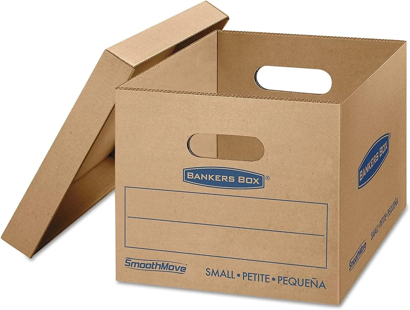 Bankers Box Small Classic Moving Box 20 Pack, Reinforced Handles, Tape-Free Assembly, 15-in x 12-in x 10-in (7714210)