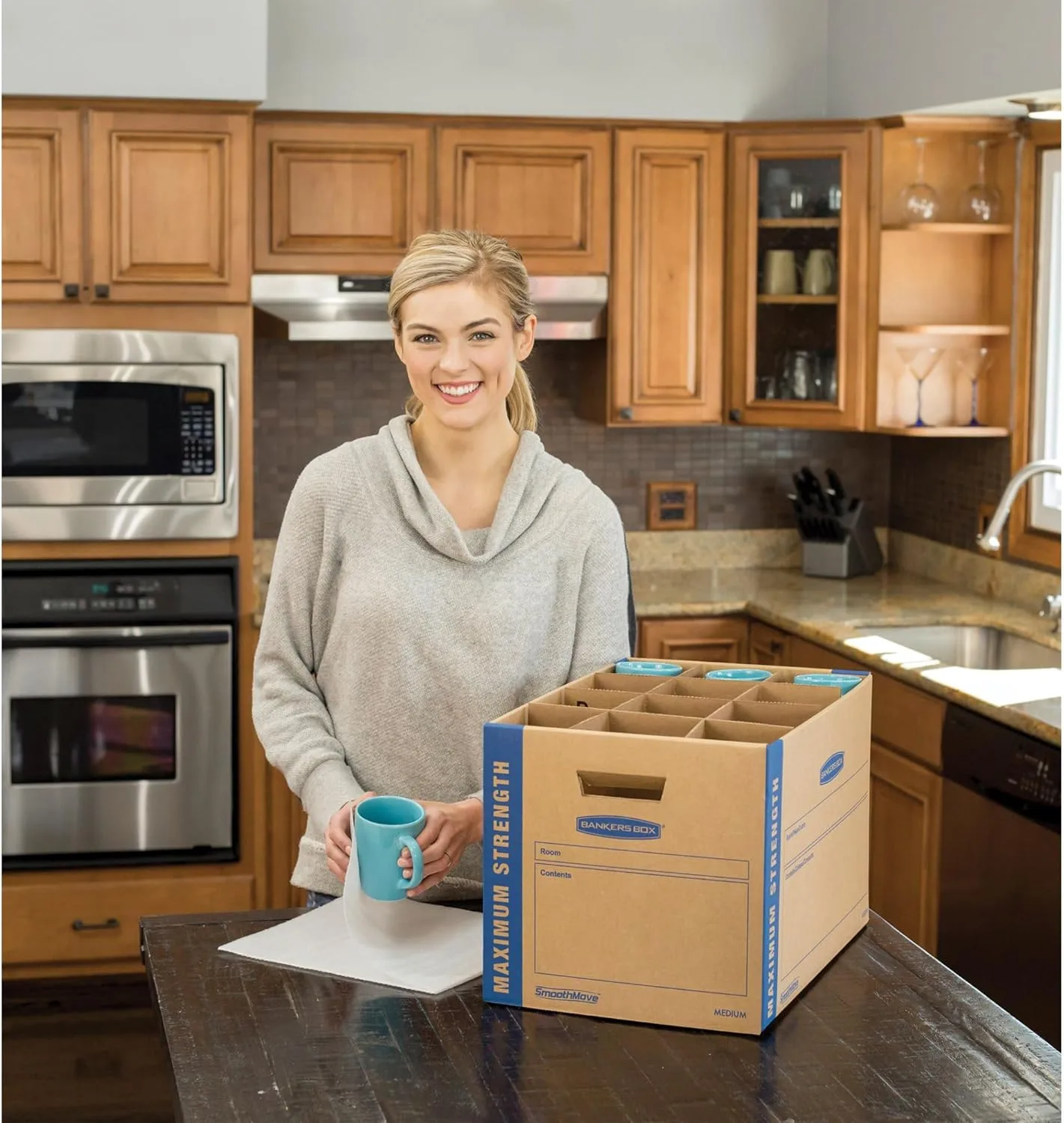 Bankers Box SmoothMove Kitchen Moving Kit - 18.5 x 12.25 x 12 in - 1 Pack