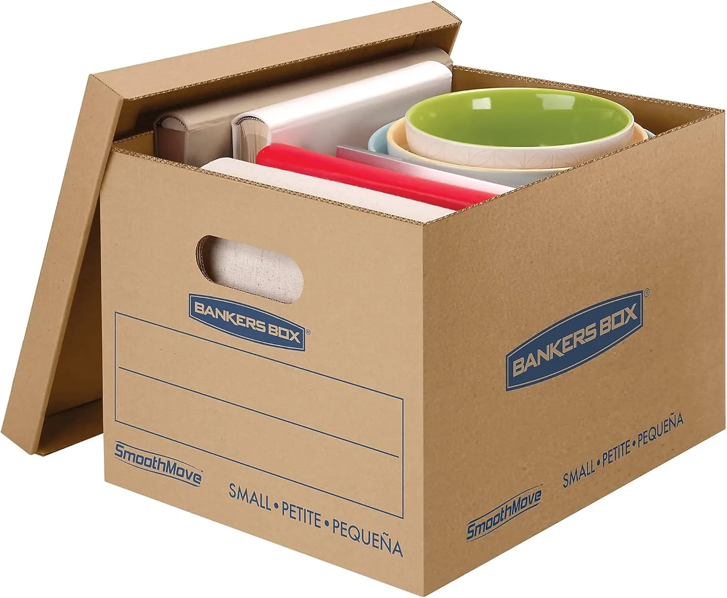 Bankers Box SmoothMove Classic Moving Boxes, 15 x 12 x 10 in, Kraft, 5 Pack