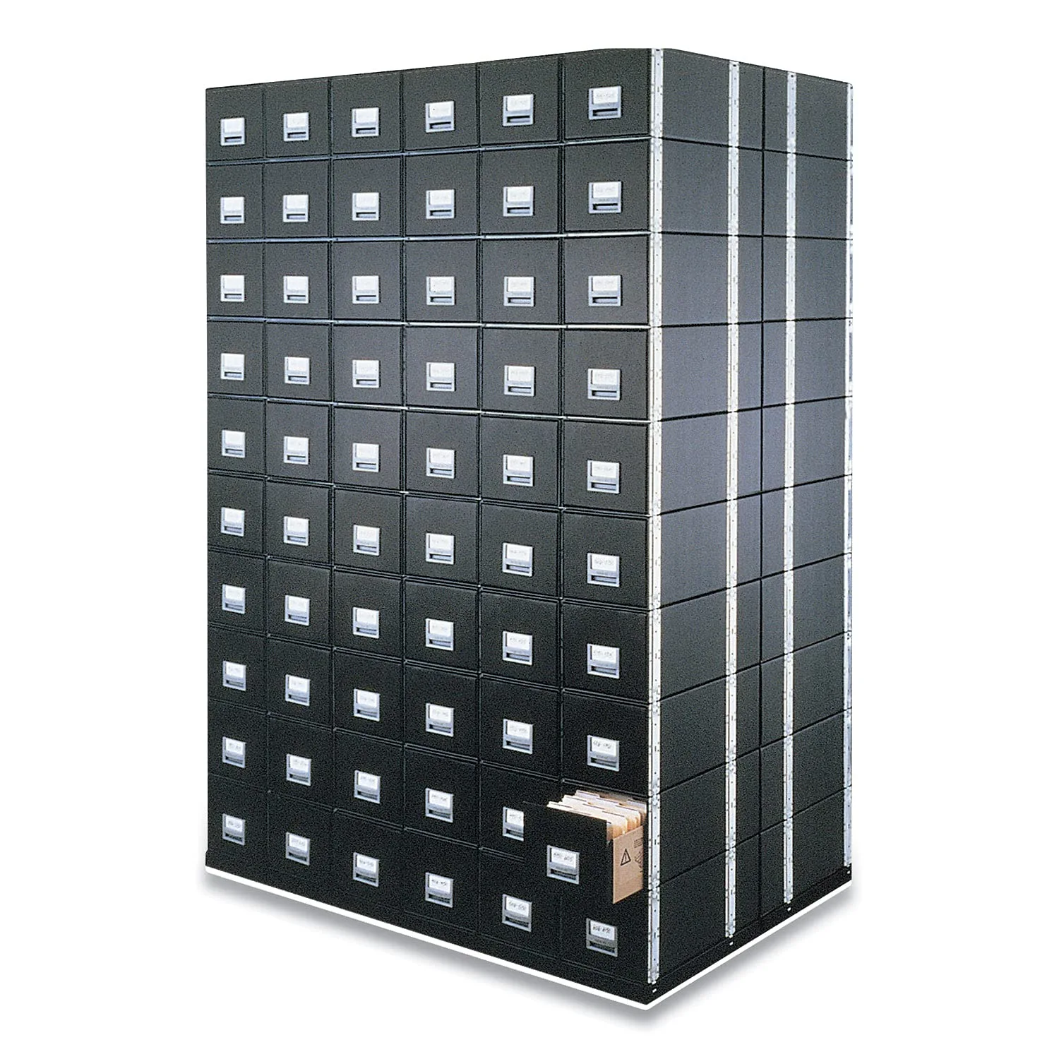 Staxonsteel Maximum Space-Saving Storage Drawers, Legal, 17 x 25.5 x 11.13, Black (6/Carton)